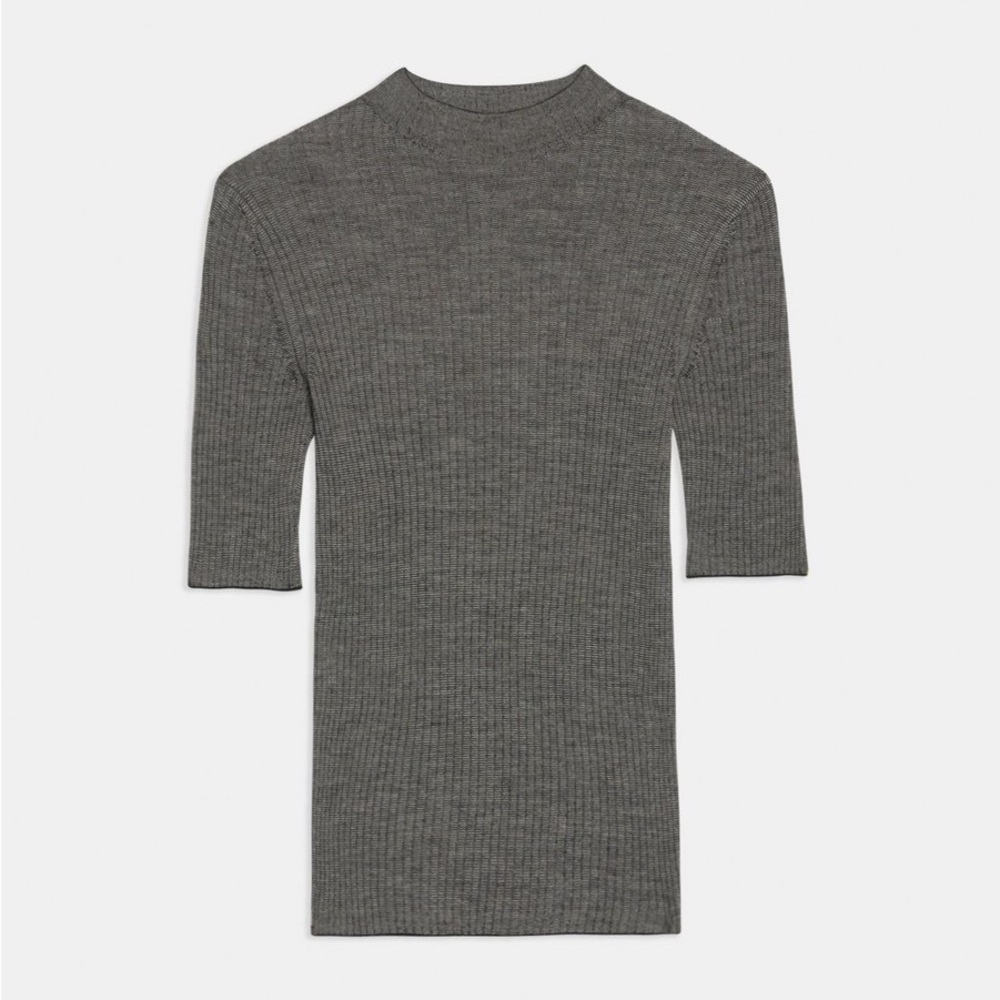 Theory Gray Ribbed Sweater - Picture 5 of 8